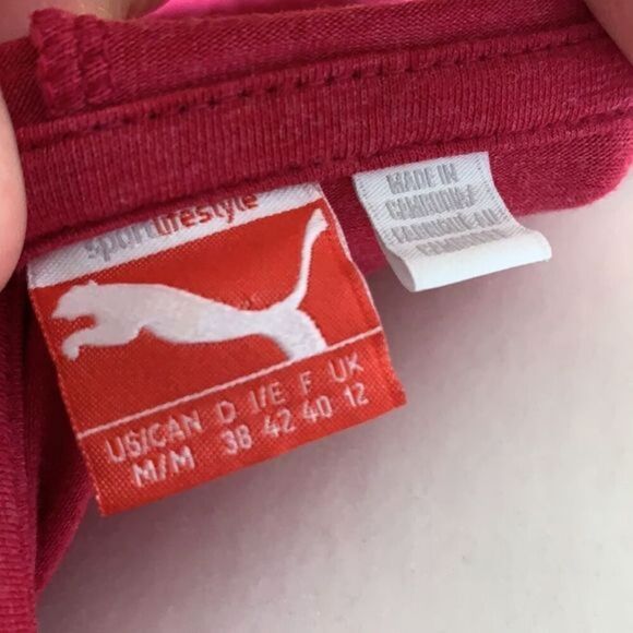 Puma Pink Hooded Sweater Top with Hood - Picture 7 of 7